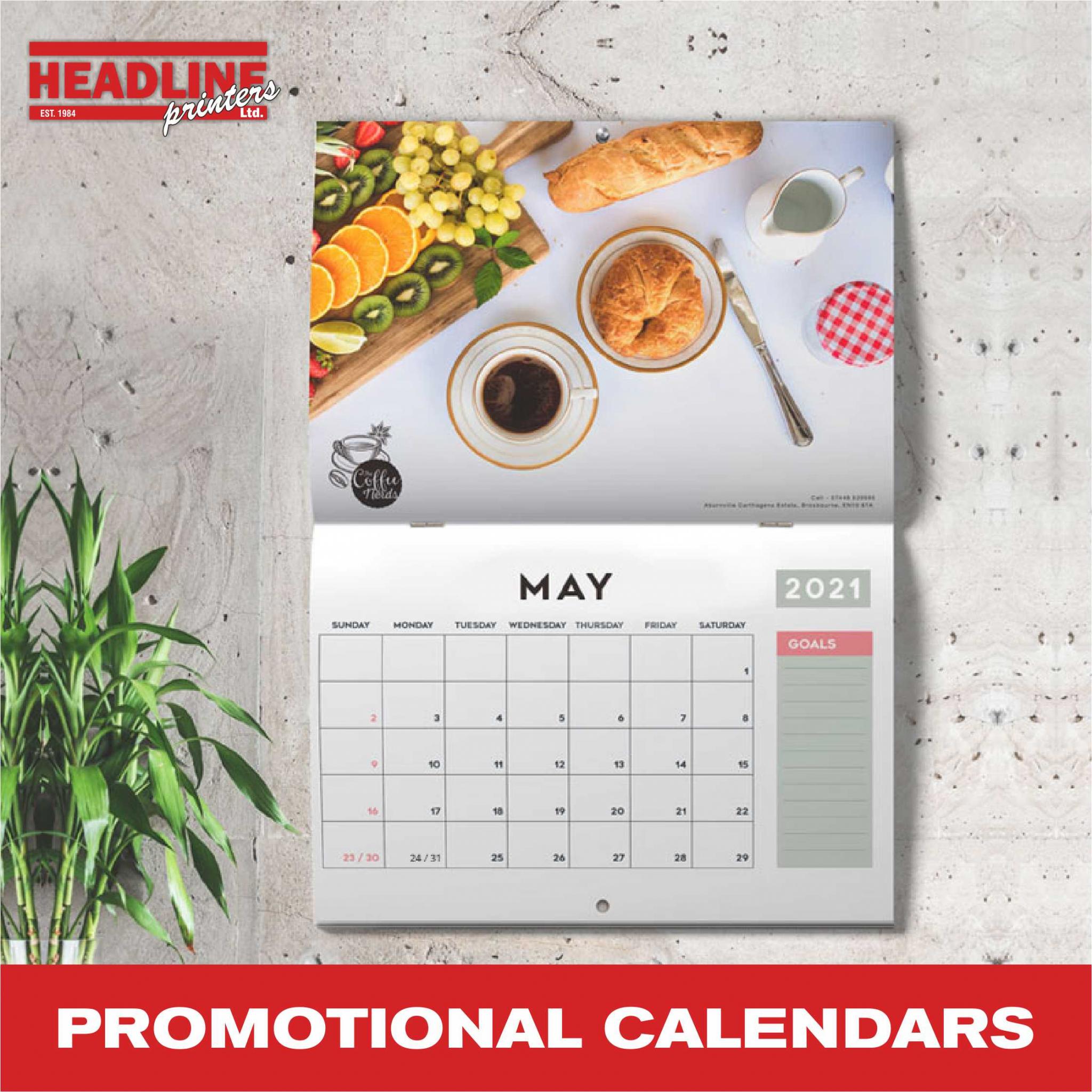 Promotional Calendars Printed Calendars, Havant, Hampshire Headline